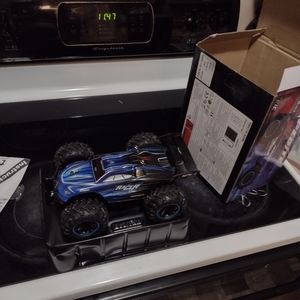 Rc goes faster then normal it's a little one but it's good for beginners on them